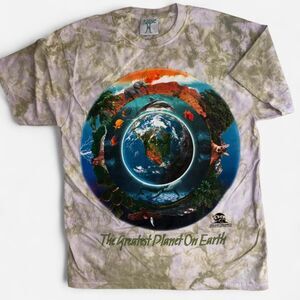 Online Ceramics Greatest Planet On Earth Tye Dye Shirt (M)